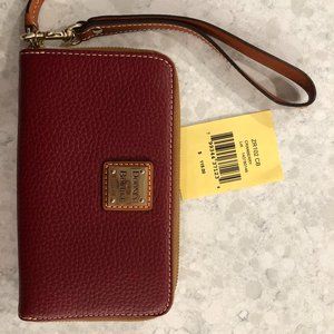 Dooney and Bourke Cranberry Wristlet Wallet